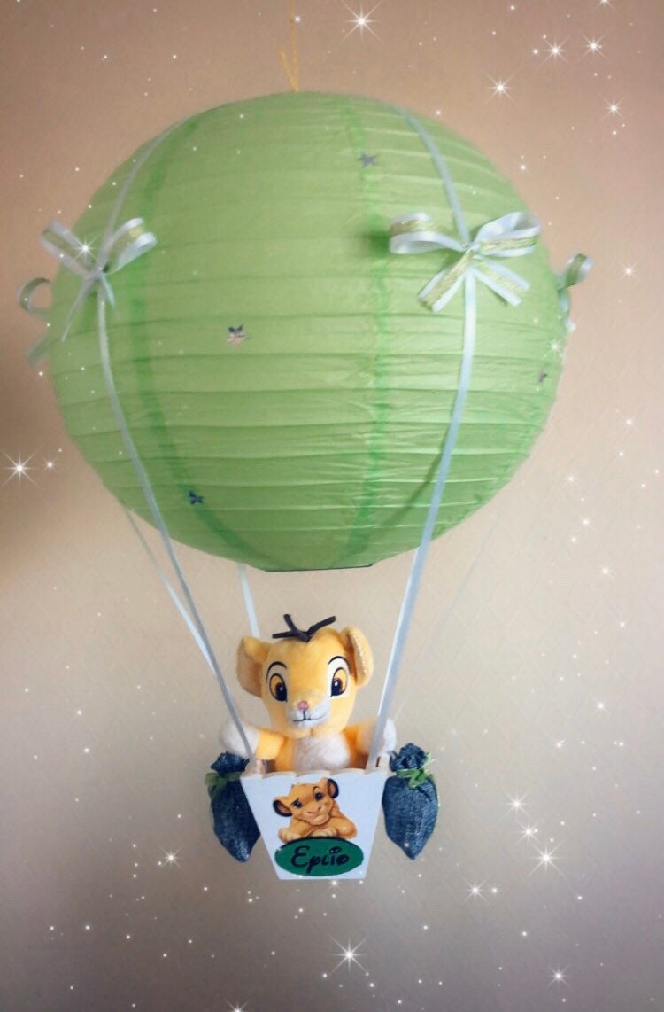 Suspension Montgolfiere Enfant Personnalisee Etsy