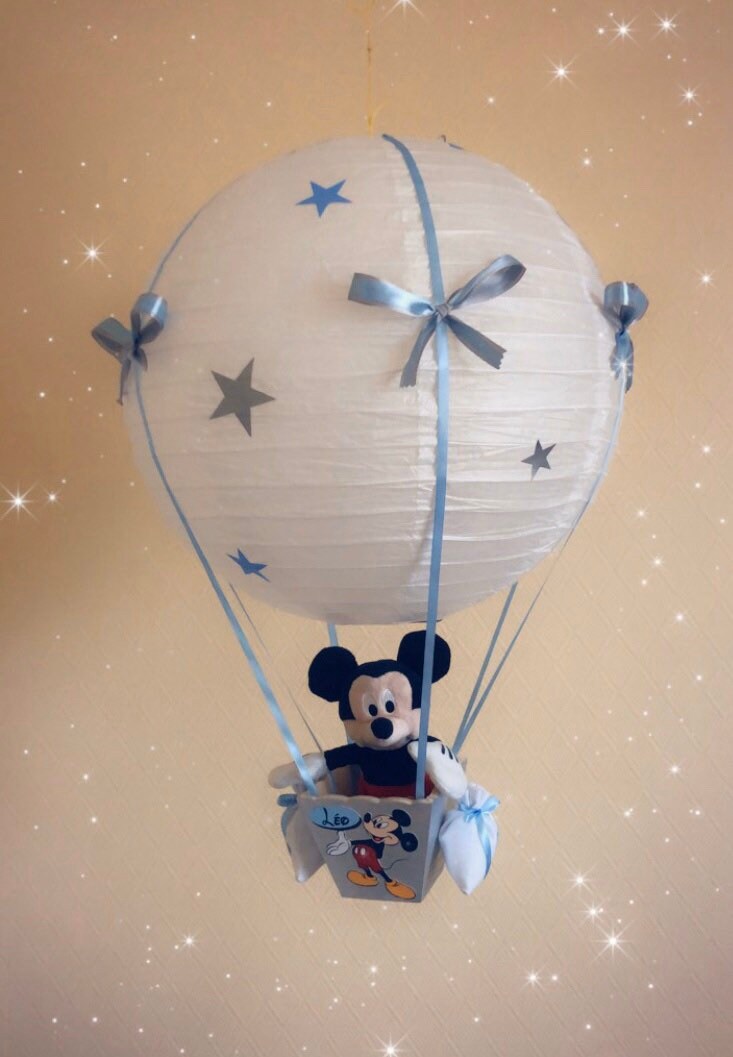 Luminaire Bébé Montgolfière Personnalisé