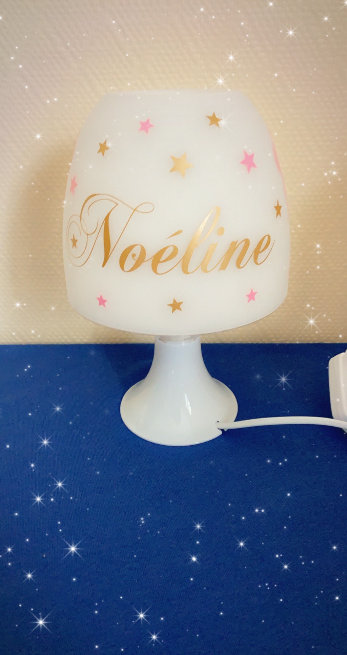 Lampe de Chevet Personnalisée Fille