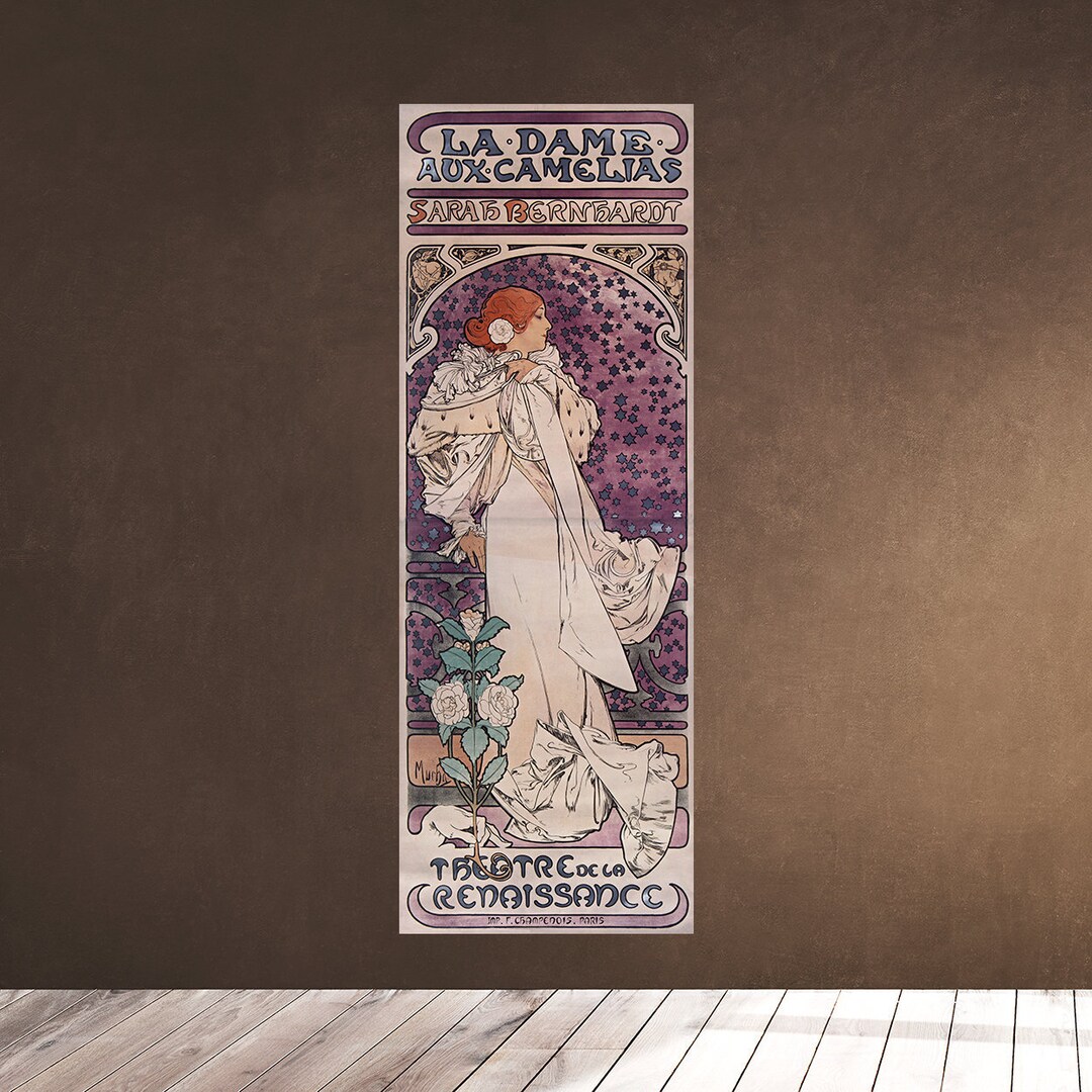 椿姫 アルフォンス・ミュシャ 1896年 - サラ・ベルナール パリの女優