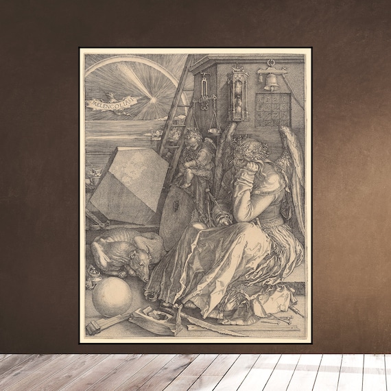 Albrecht Durer Melencolia I - Melancholia Engraving 1514