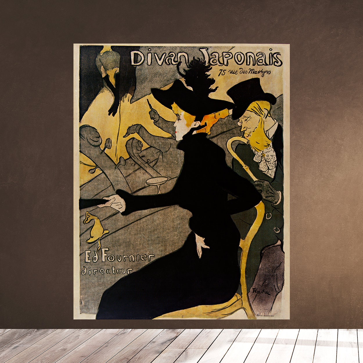 ロートレック アートポスター Divan Japonais リトグラフ作品 ディバン