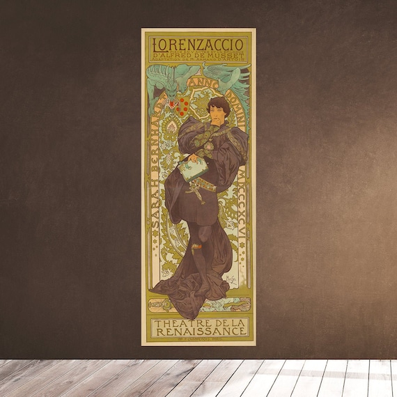 ロレンツァッチョ アルフォンス ミュシャ 1896 サラ ベルナール 男性