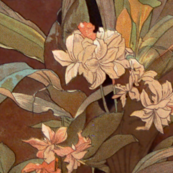 ミュシャ 浮気女 1899年 額縁つき アート 絵画 アルフォンス ミュシャ