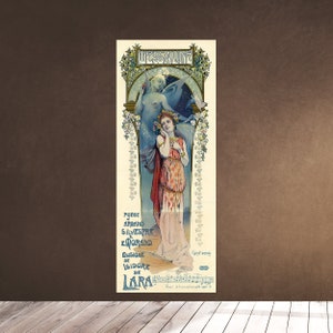 印刷可能なウォールアート - メサリン - モンテカルロ劇場 - レトロポスター - 1898 ダウンロード可能