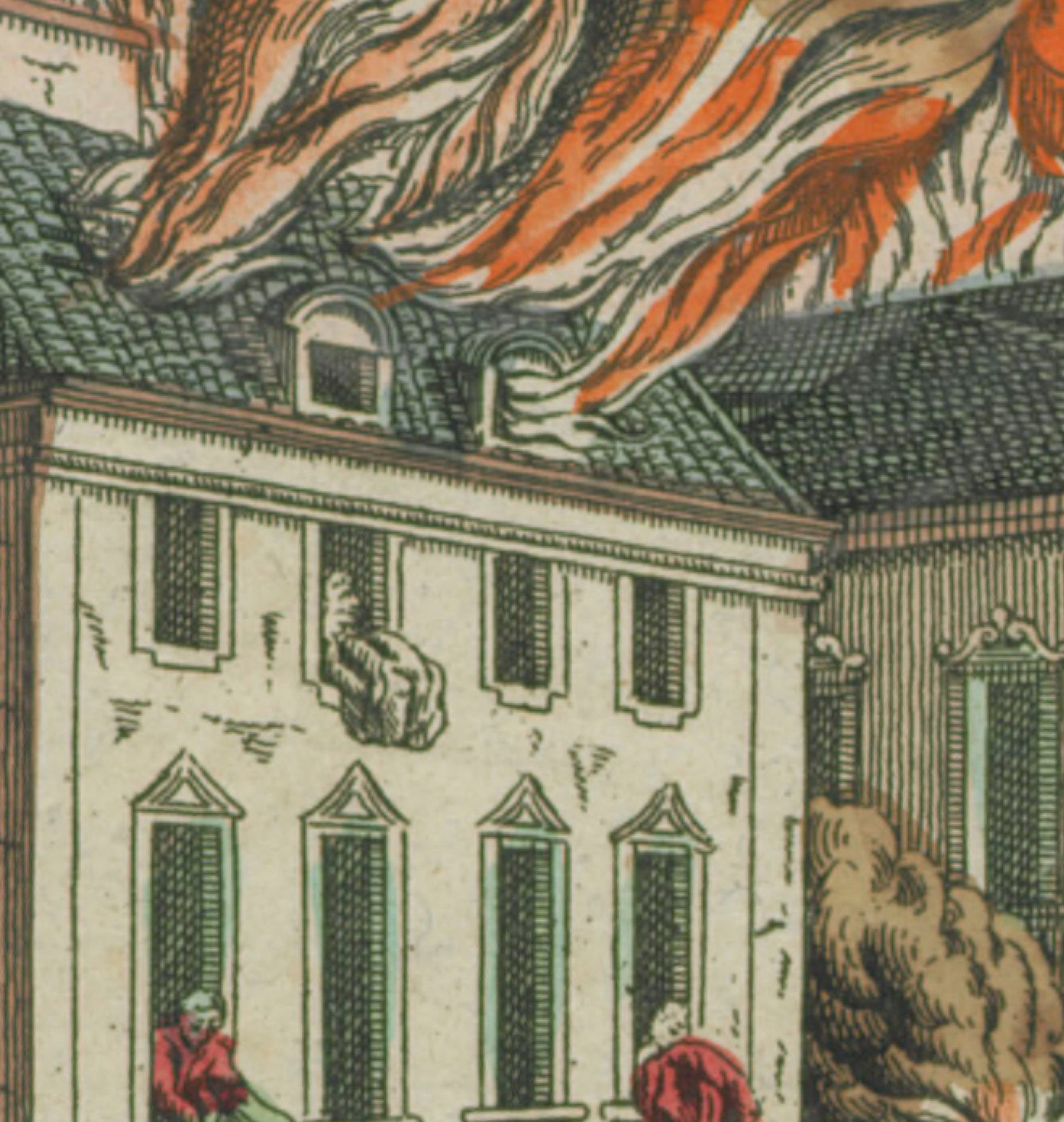 Great Fire of NEW YORK 1776 United States Print NY Buildings Home Decor