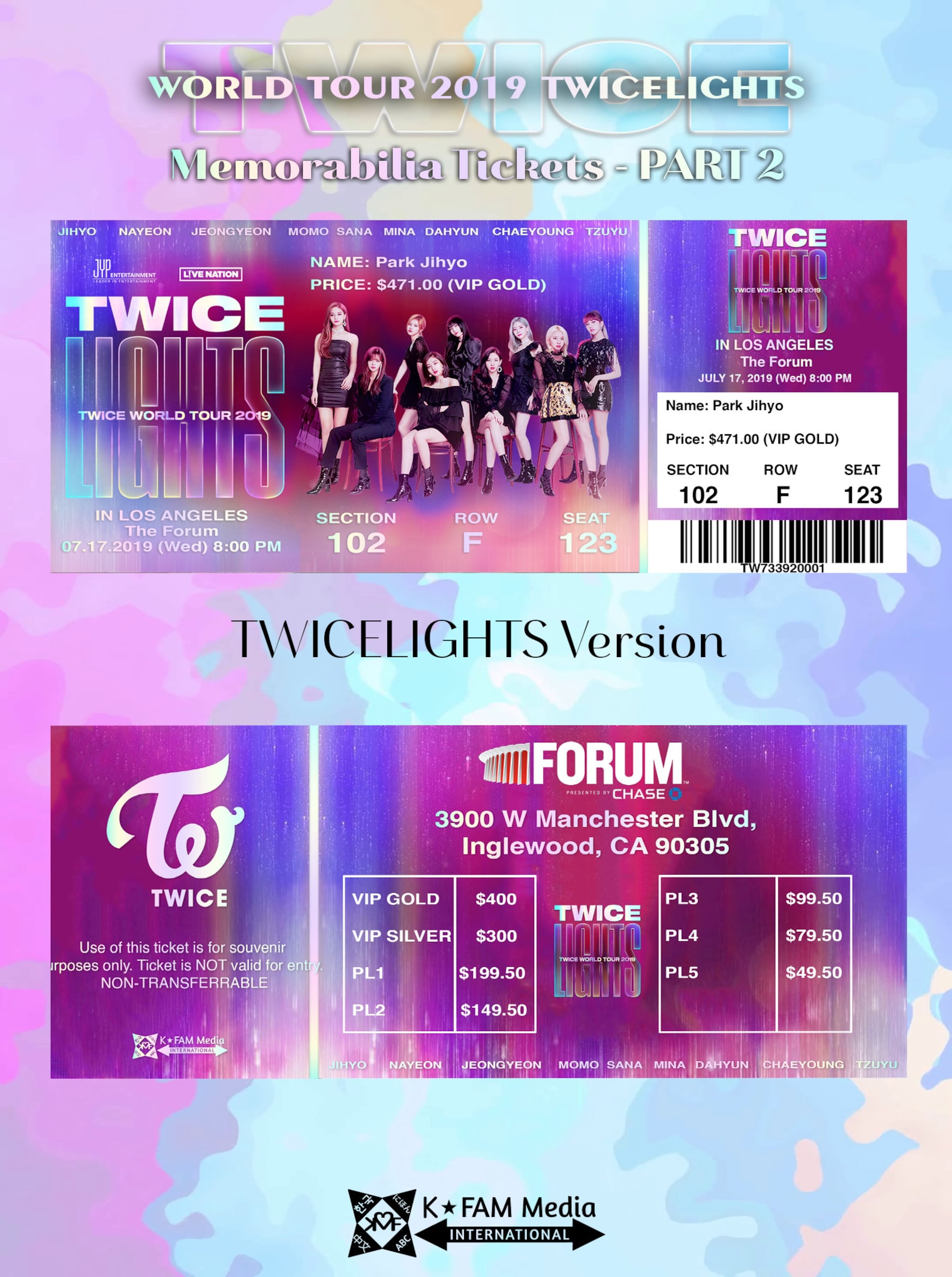 TWICE World Tour 2019 TWICELIGHTS Kpop Memorabilia Concert Etsy