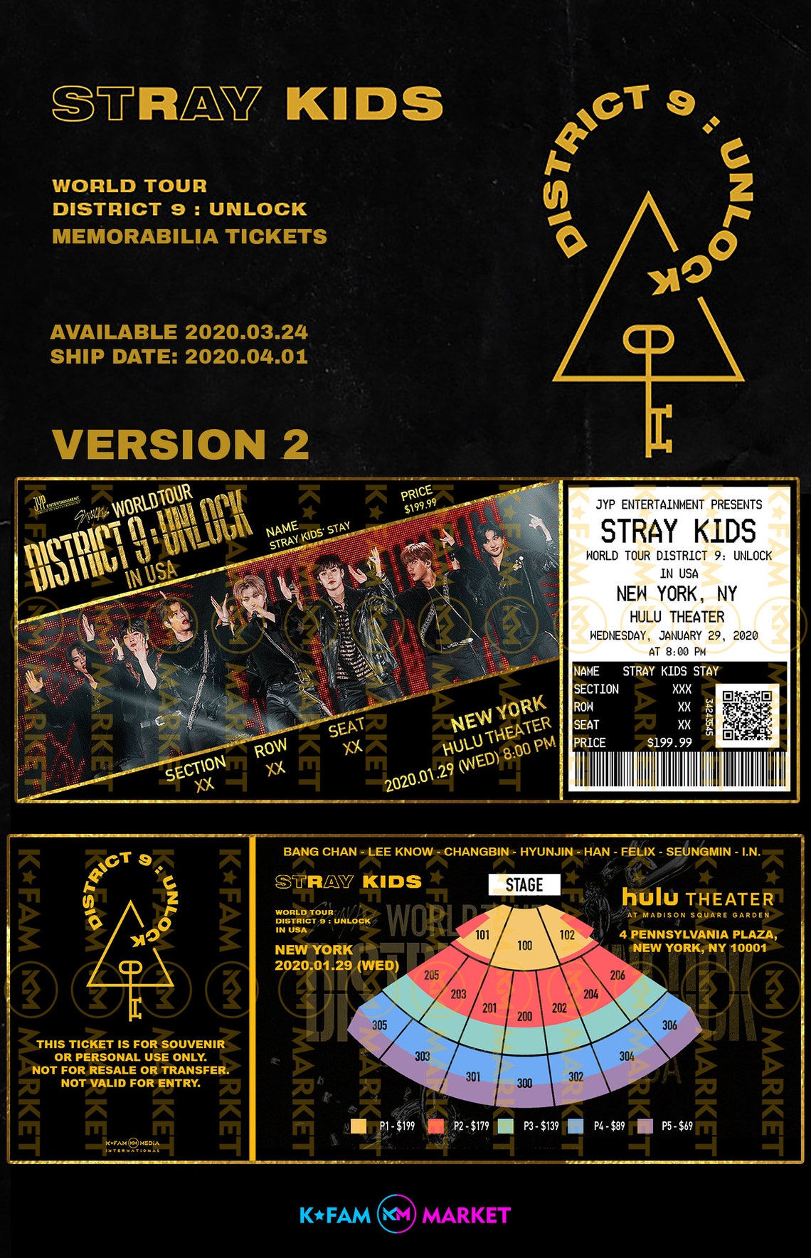 STRAY KIDS World Tour District 9 Unlock Commemorative Concert Etsy