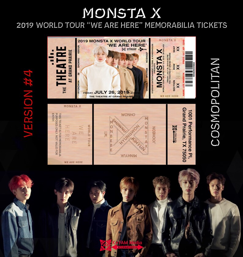 2019 MONSTA X World Tour 'We Are Here' Kpop Etsy 2019 MONSTA X World Tour 'We Are Here' Kpop Etsy