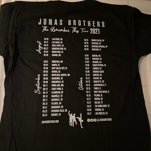 Jonas Brothers: The Remember This Tour T-Shirt American | Etsy