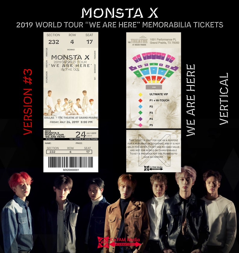 2019 MONSTA X World Tour 'We Are Here' Kpop Etsy 2019 MONSTA X World Tour 'We Are Here' Kpop Etsy