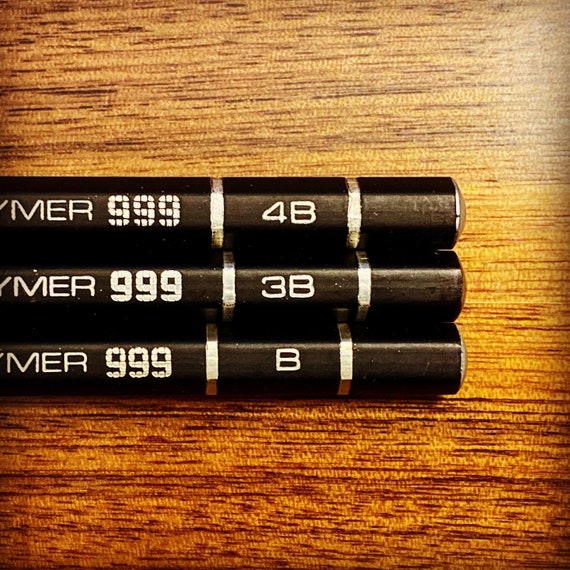 Pentel BLACK POLYMER 999α 4B 鉛筆 レトロ鉛筆 Pentel/ぺんてる】BLACK POLYMER 999/ブラックポリマー999(硬度