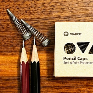 Viarco Spring Point Pencil Caps Set | Pencil Caps | Pencil Point Protector Gift Set