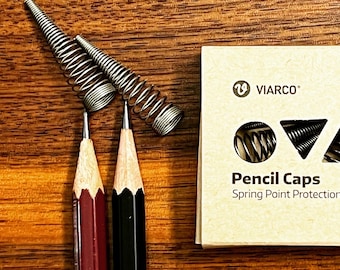 Viarco Spring Point Pencil Caps Set | Pencil Caps | Pencil Point Protector Gift Set