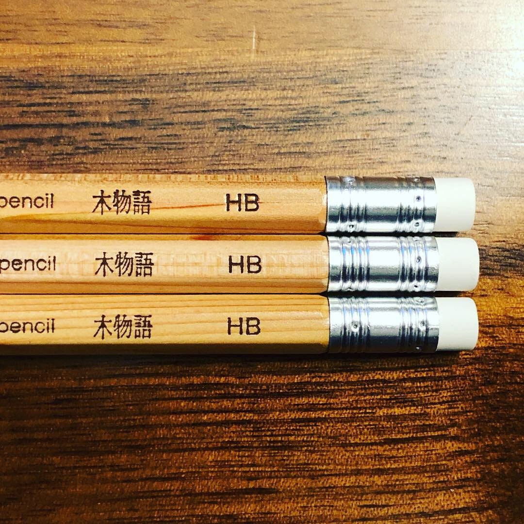 トンボリサイクルジョイントロック鉛筆、テキストロゴ、シルバー