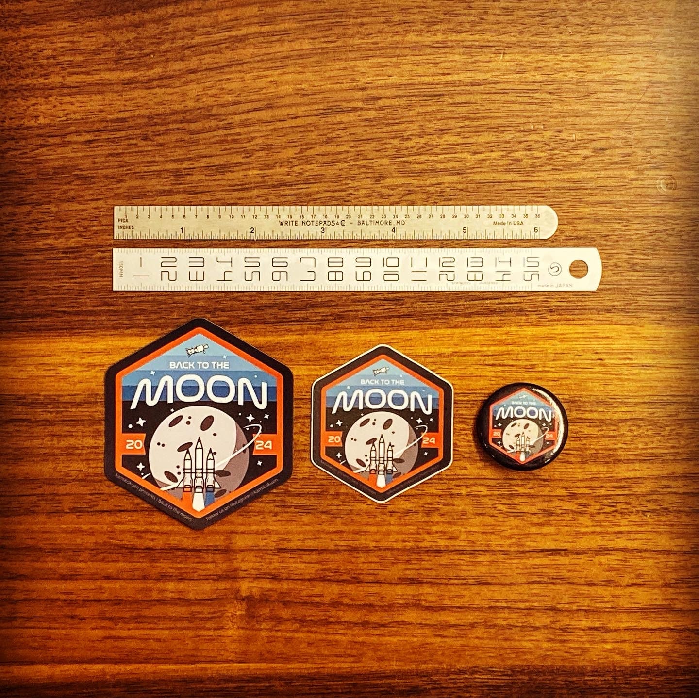 Kamikokuen back to the Moon 2024 Sticker and Etsy