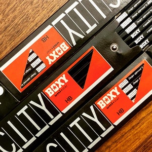 Mitsubishi Black Boxy City "Design Approved by Honda" | Six (6) HB Pencil Set with JISMark | Collectors Item