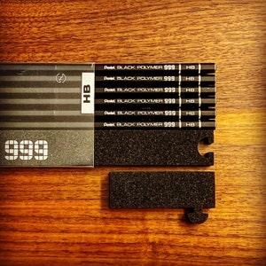 Pentel Black Polymer 999 Complete Set of 12 Pencils with JISMark - Extremely Rare High Quality Limited Edition Pentel Pencil Set