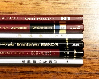 Kamikokuen Soft Silver Artist Sampler Set: 6 Pencils for Artists