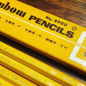 Vintage limited Edition Yellow Tombow 8900 F Pencil 4-pack With ...