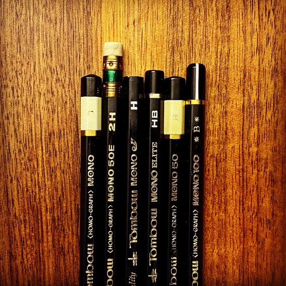 Kamikokuen Tombow Rare Black Mono Pencil Sampler Gift Set Rare