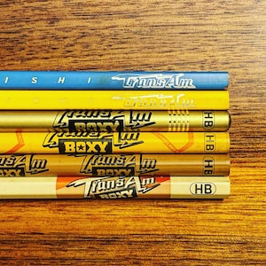 Mitsubishi Boxy TransAm Limited Edition Set of HB Six (6) Pencils