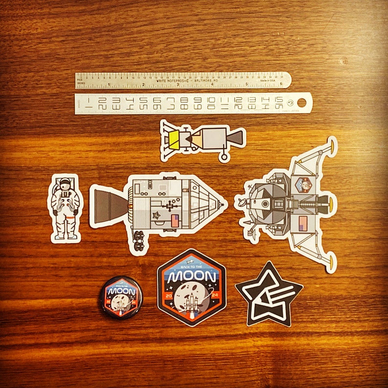 Kamikokuen back to the Moon 2024 Sticker and Etsy