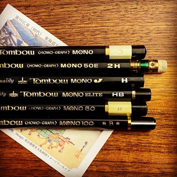 Kamikokuen Tombow Rare Black Mono Pencil Sampler Gift Set Rare Tombow  Pencils With Jismark 