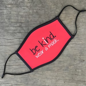 Wear A Mask Face Mask, Reusable Cotton Face Mask With Elastic Ear Loop, Adjustable Ear Loop, Full Color Design, Decorated in USA