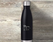 Gift for Mom, Personalized Cola Shaped Water Bottle, 17 Ounce, Double Wall Insulated, Mother 39 s Day Gift, Gift for Her, Mom Birthday Gift