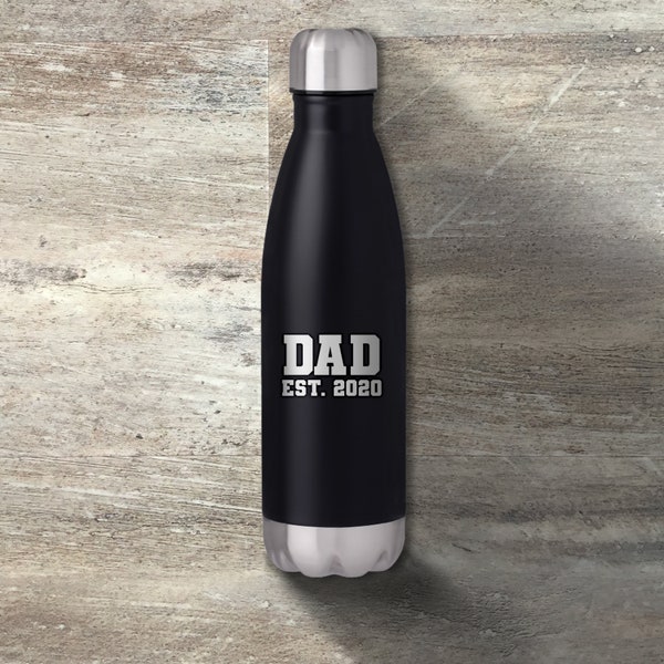 Gift for Dad, Personalized Cola Shaped Water Bottle, 17 Ounce, Double Wall Insulated, Father's Day Gift, Dad Water Bottle, Dad Birthday Gift