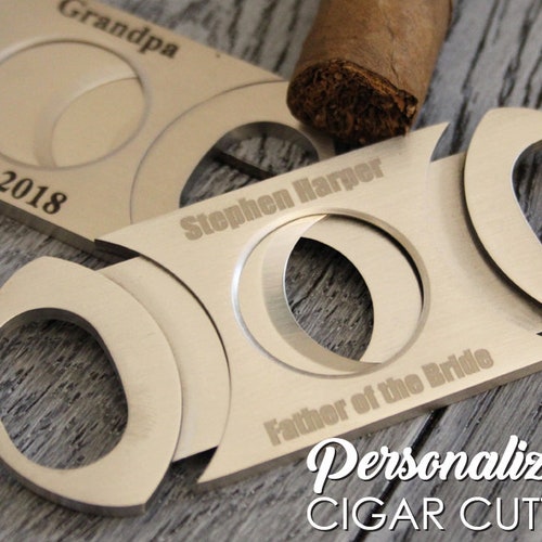 Personalized Cigar Cutter Groomsmen Gift Accessories Gifts Etsy