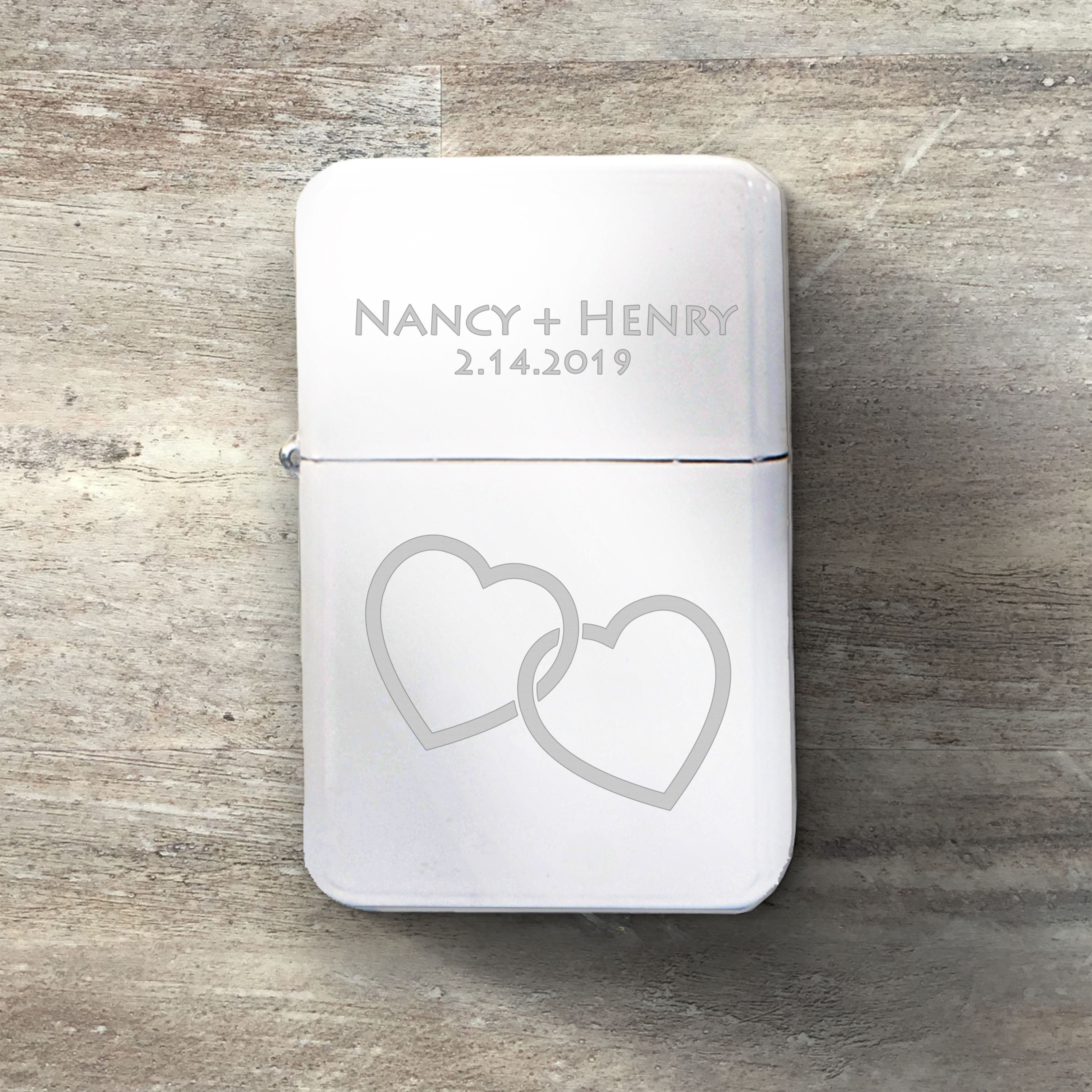 Discover Valentine's Day Gift, Personalized Custom Engraved Lighter, Cigar Flip Lighter