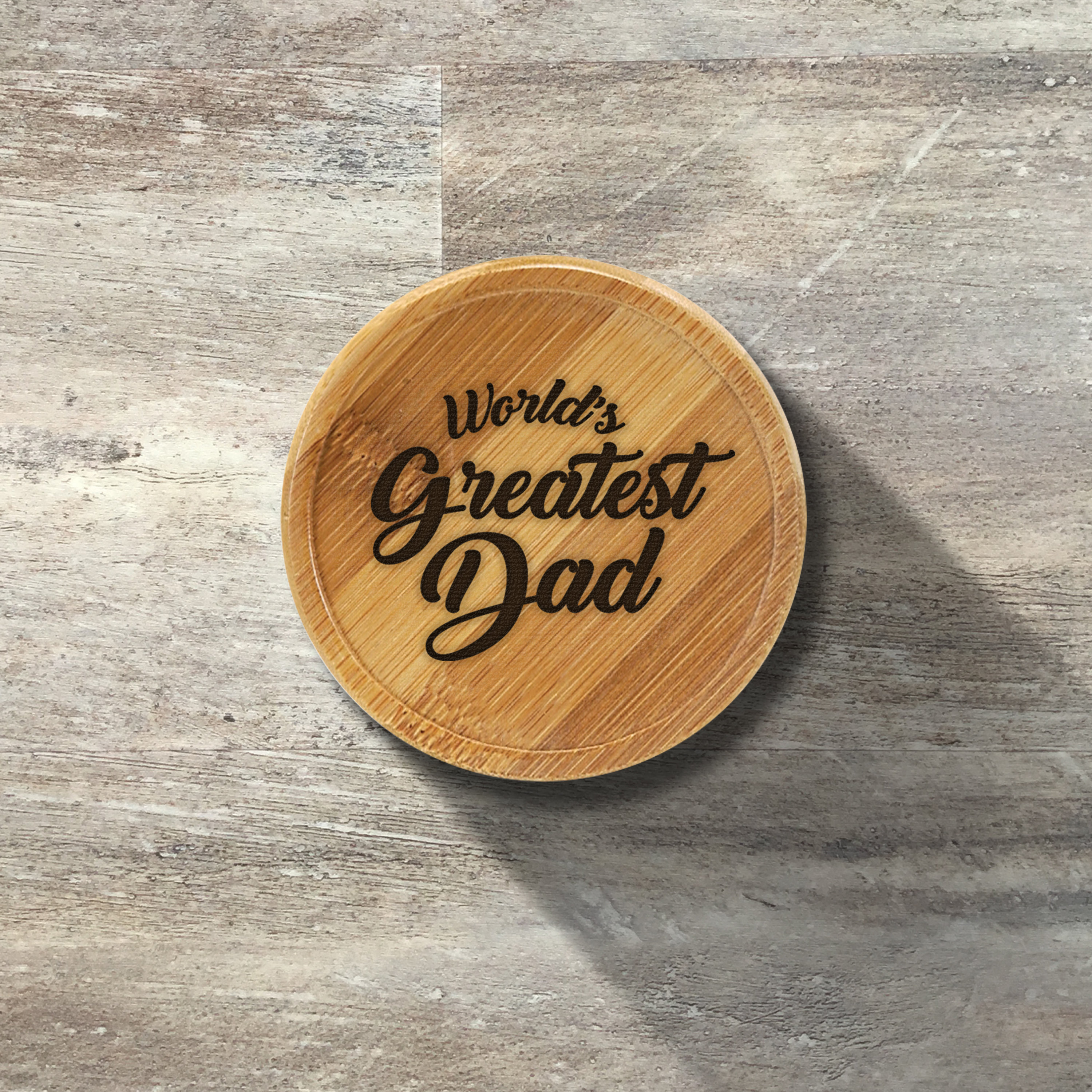 Dad with Children Wood Sculpture, Wooden Home Decor, Fathers Day