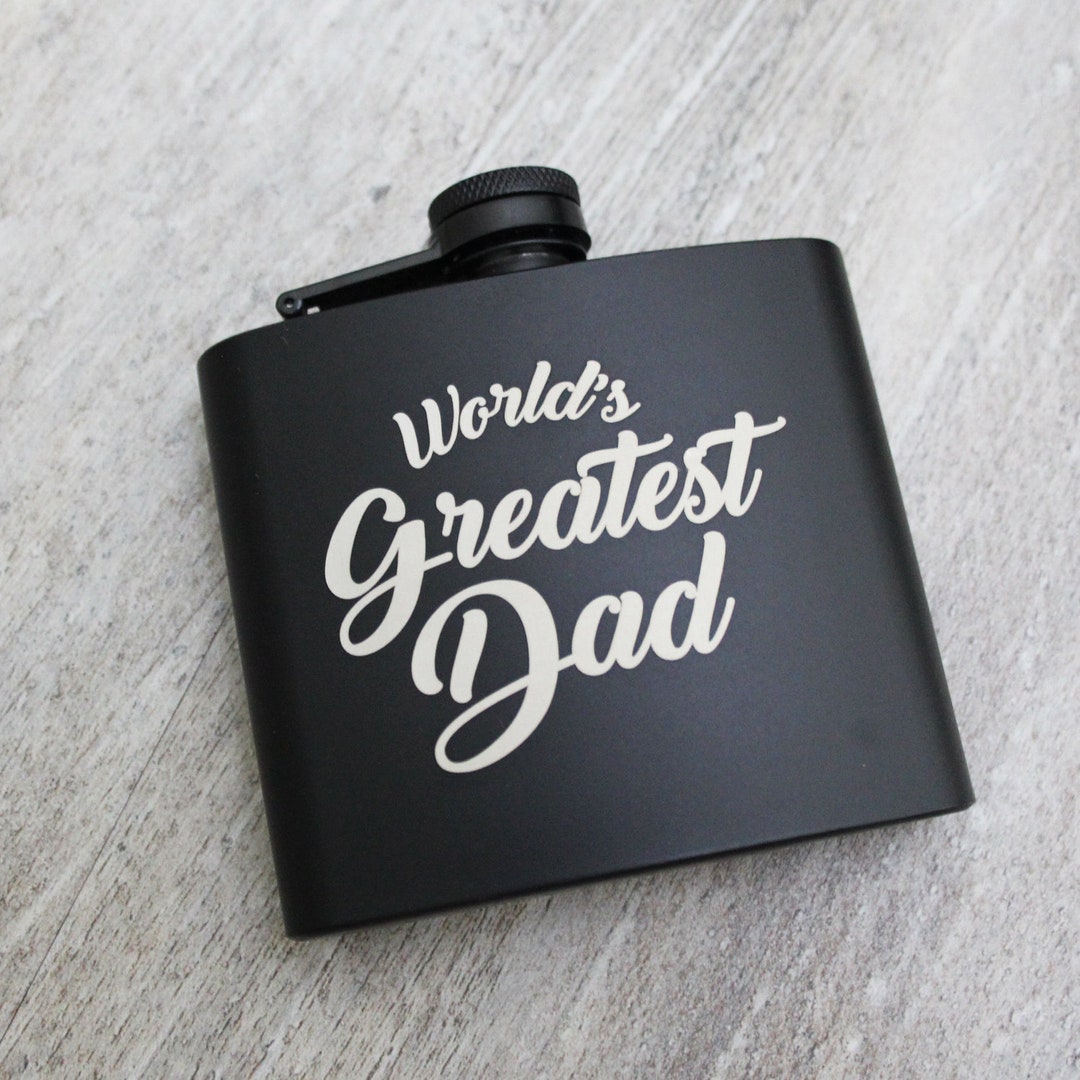 Gift for Dad, Personalized Hip Flask, Custom Engraved Flask, 5 Oz ...