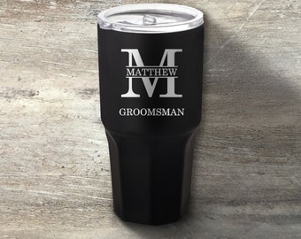 Groomsman Gift, Personalized Stainless Steel Tumbler, 30 Ounce, Double Walled Vacuum Insulated, Wedding Party, Bridal Party, Bachelor Party