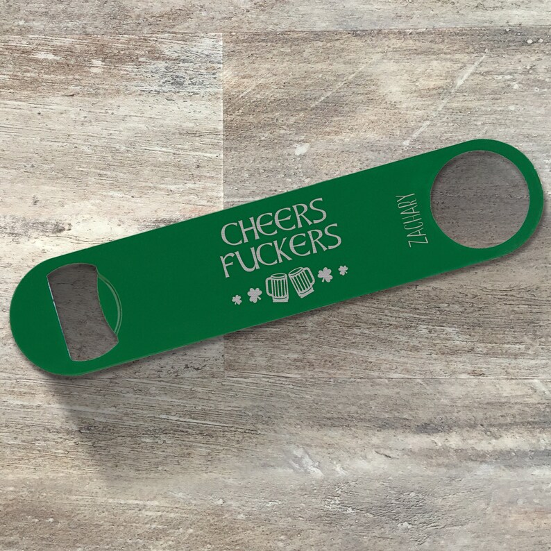 St. Patrick#39;s Day Bottle Opener, Personalized Paddle Bottle St. Patrick#39;s Day Bottle Opener, Personalized Paddle Bottle