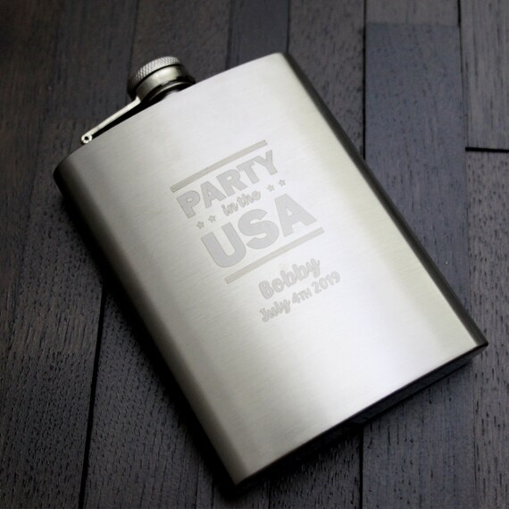 BOTTLE w/flip cap - 8 oz- Hip-Flask Shape