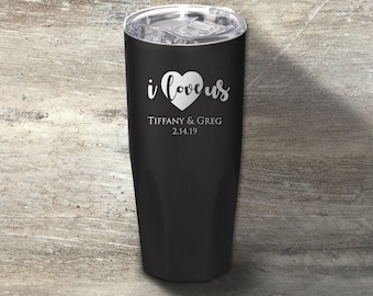 Valentine's Day Gift, Personalized Stainless Steel Tumbler, 20 Ounce, Double Walled Insulated, Gift For Her, Gift For Him, Anniversary Gift