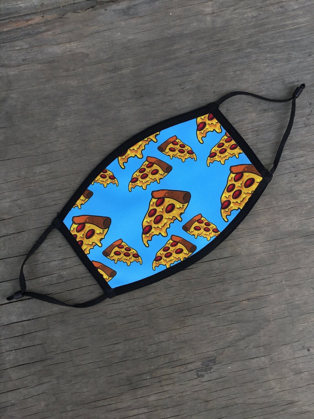 Pizza Face Mask, Reusable Cotton Face Mask With Elastic Ear Loop