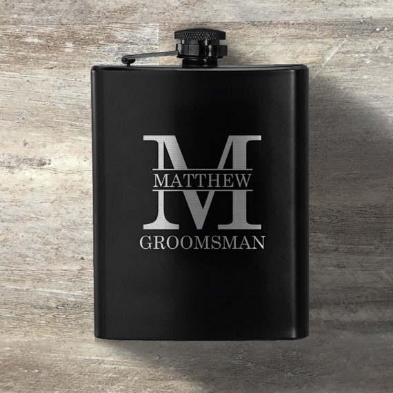 8oz Stainless Steel Hip Flask (QTY 15) (Stainless steel) Groomsman wedding gift 8oz Stainless Steel Hip Flask (QTY 15) (Stainless steel) Groomsman wedding gift