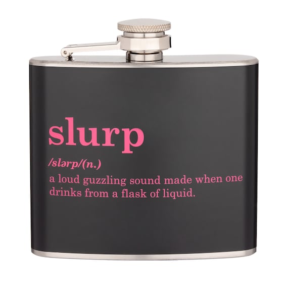 Slurp Definition 5 Oz. Stainless Steel Flask Party Favor - Etsy