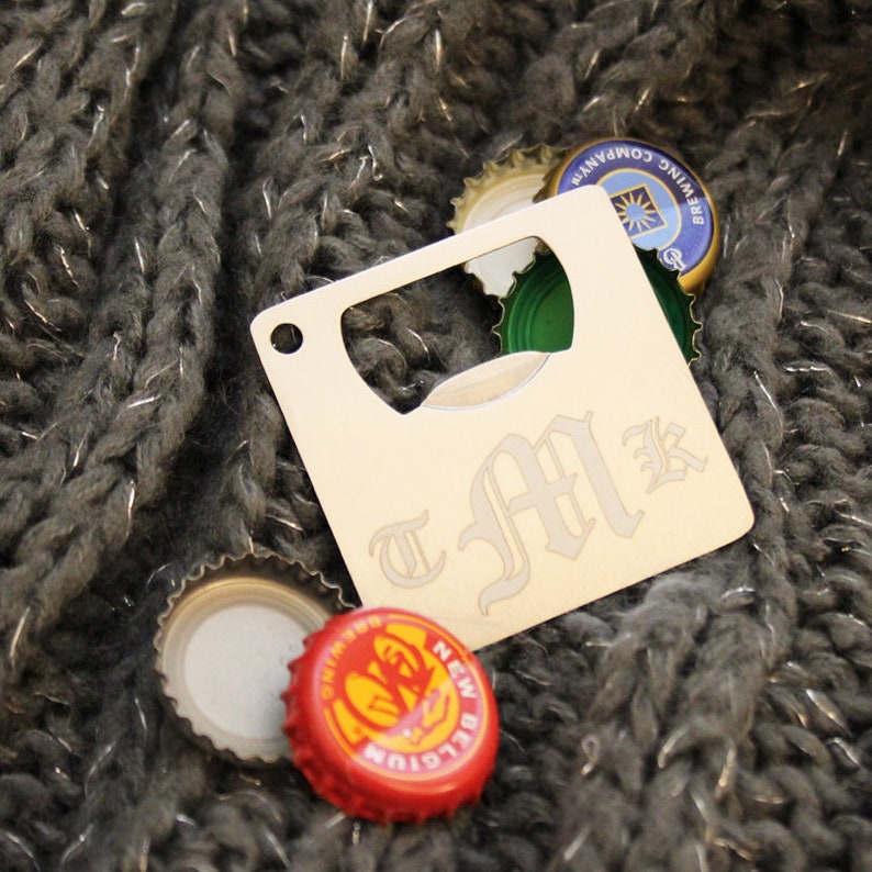 Halloween Bottle Opener Personalized Engraved Mini Thin Bottle Opener Funny Halloween Opener Halloween Party Card Halloween Party Favors