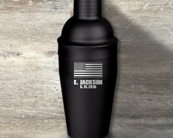 Regalo para padrinos de boda, coctelera de acero inoxidable personalizada, 18 onzas, ideal para bodas, despedidas de soltera y despedidas de soltero.