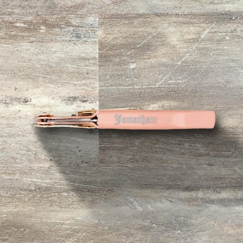 Cadeau stalknecht, gepersonaliseerde wijnflesopener, dubbel scharnierende kurkentrekker multitool, huwelijkscadeau, bruidsfeest, vrijgezellenfeest Rose Gold