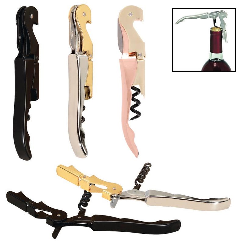 Cadeau stalknecht, gepersonaliseerde wijnflesopener, dubbel scharnierende kurkentrekker multitool, huwelijkscadeau, bruidsfeest, vrijgezellenfeest afbeelding 3