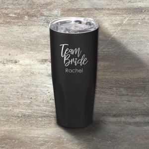 Bridesmaid Gift, Personalized Stainless Steel Tumbler, 20 Ounce, Vacuum Insulated, Wedding Party, Bridal Shower, Bachelorette Party Favor