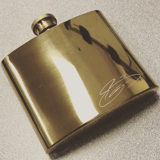 Personalized 5 Oz. Gold Flask Engraved Flask Personalized Etsy