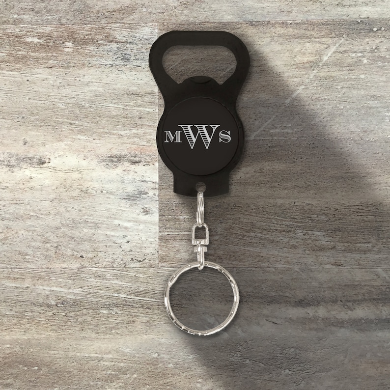 Groomsman Gift, Personalized Stainless Steel Bottle Opener Keyring Keychain, Custom Engraved, Wedding Party, Bridal Party, Bachelor Party image 6