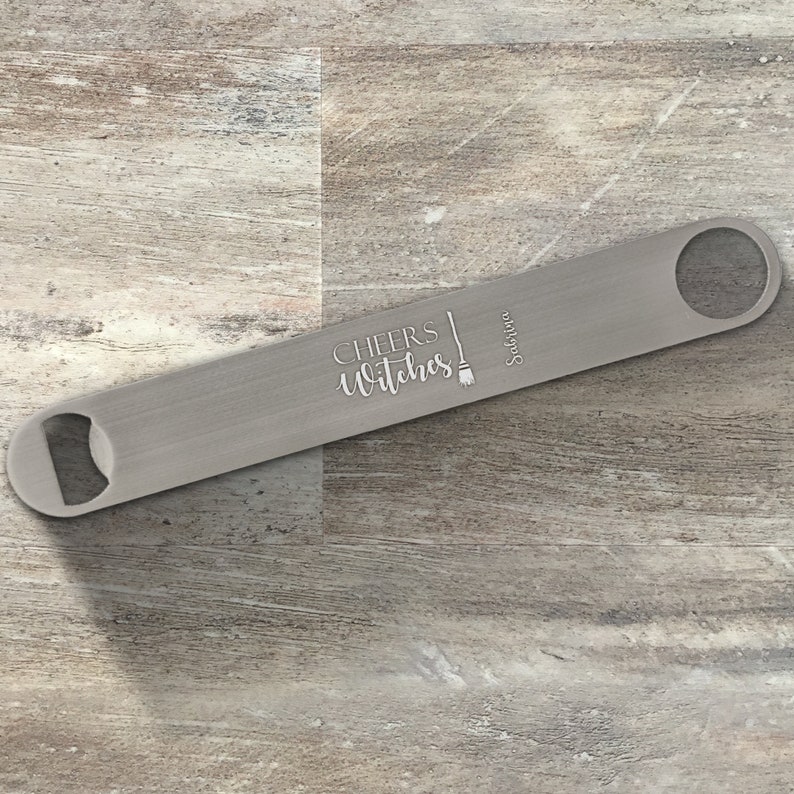 Halloween Bar Blade Halloween Bottle Opener Funny Halloween Opener Personalized 11 Long Paddle Bottle Opener Halloween Party Favors
